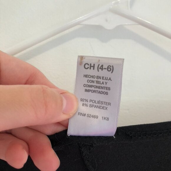 TIME AND TRU Sleeveless Knit Dress Solid Black Round Neck Short Mini Shift Small - Picture 9 of 13